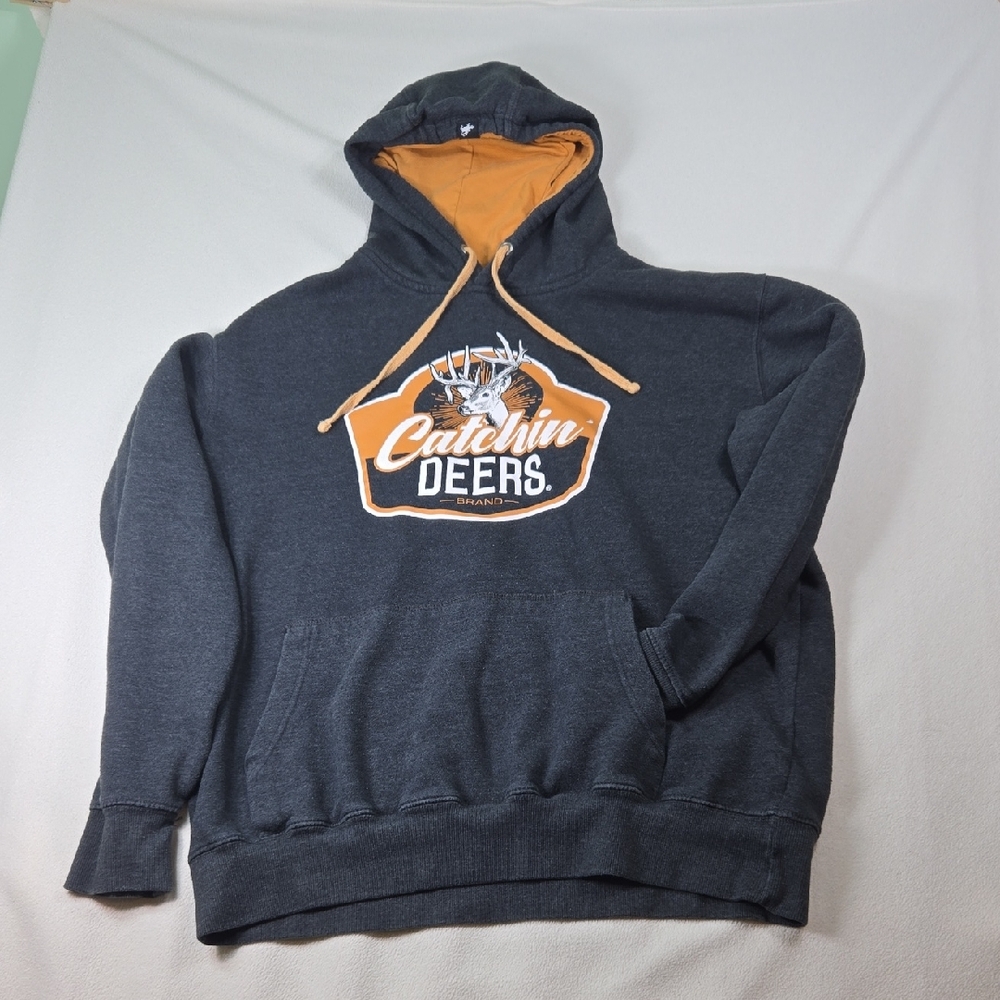 Women's Gray Hoodie, Animal Print, Hunting
